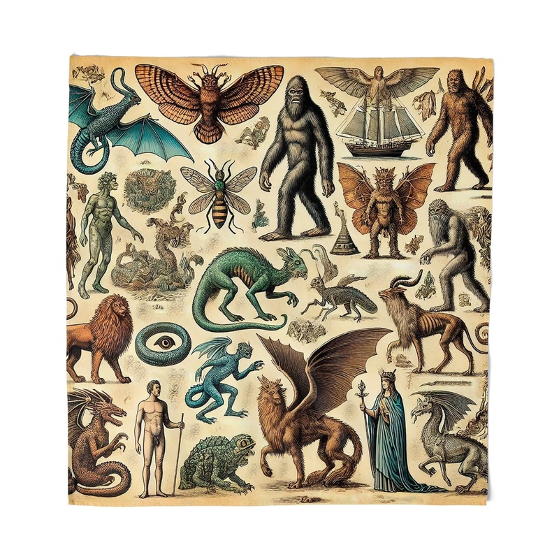 CRYPTIDS AND CREATURES BANDANA SCARF