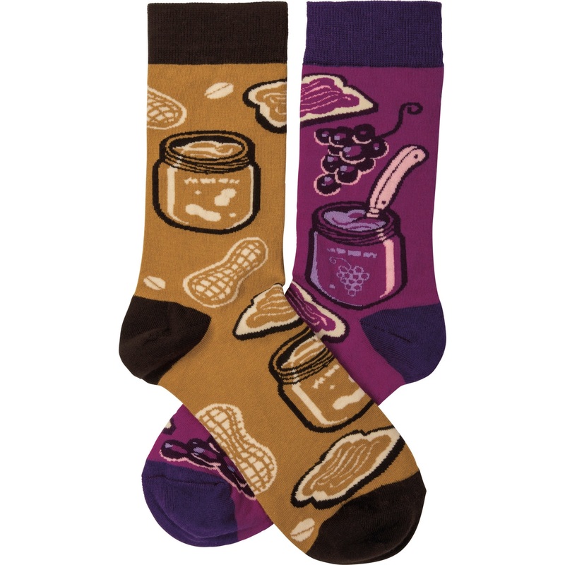 PEANUT BUTTER AND JELLY SOCKS