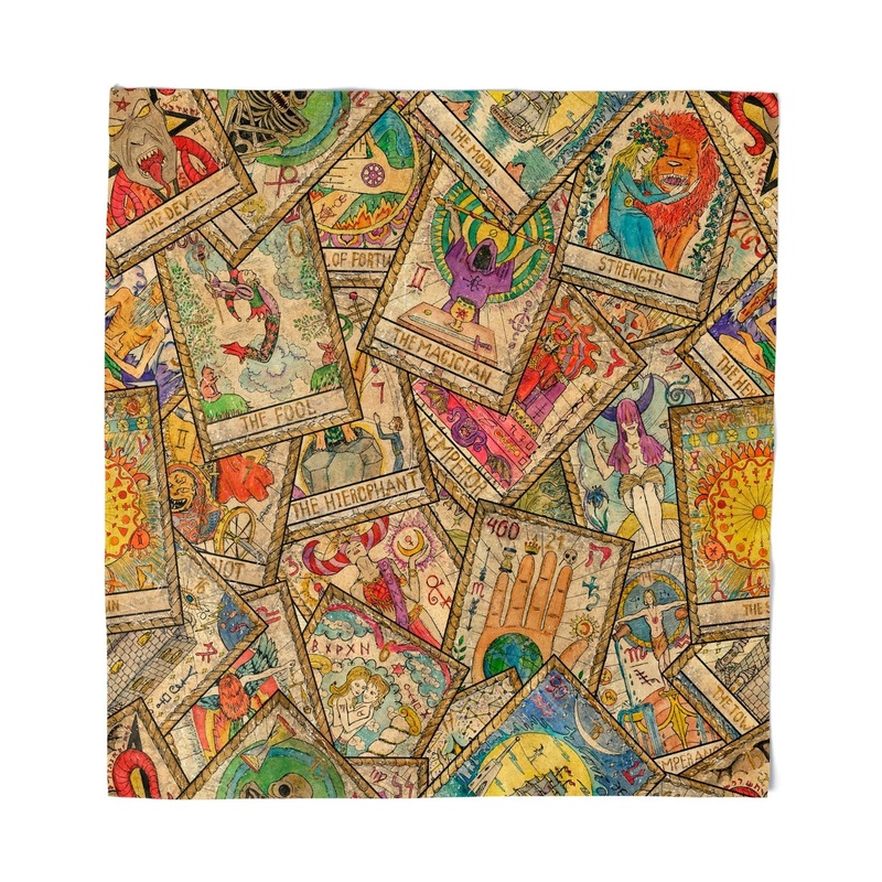 TAROT BANDANA SCARF OR ALTER CLOTH