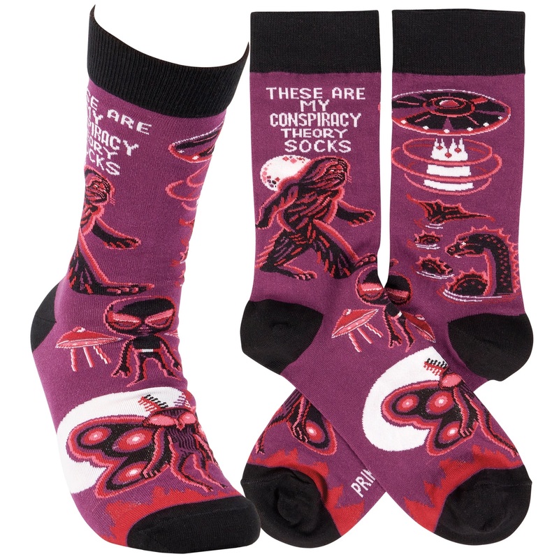 THESE ARE MY CONSPIRACY THEORY SOCKS