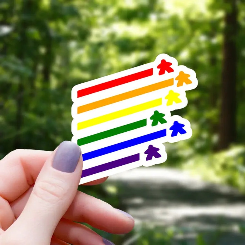 RAINBOW MEEPLES STICKER