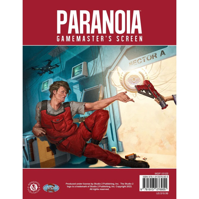 PARANOID RPG GM SCREEN