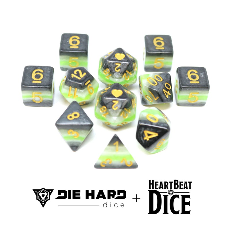 OPAQUE HEARTBEAT DICE 11 PC SET