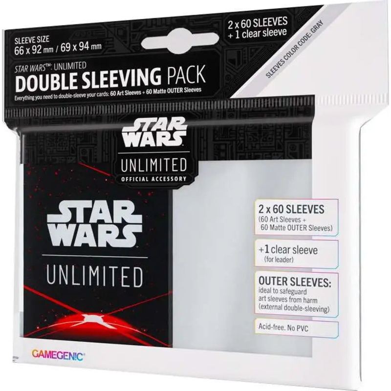 Star Wars Unlimited Art Sleeves Double Sleeving Pack Space Red