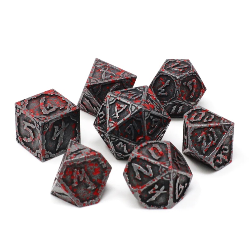 BLOODBANE HEXBREAKER RPG METAL DICE SET