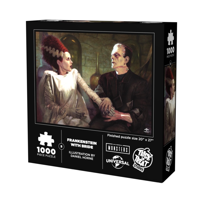 FRANKENSTEIN WITH BRIDE PUZZLE 1000