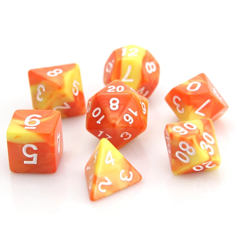 FIREBALL 7PC RPG DICE SET