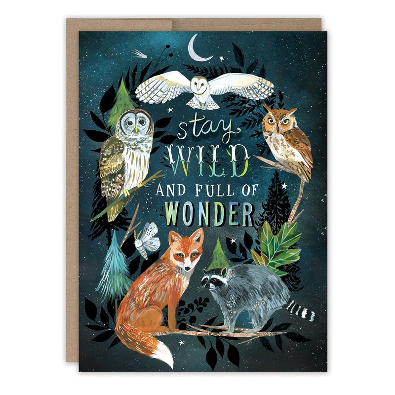 WILD ANIMALS BIRTHDAY CARD