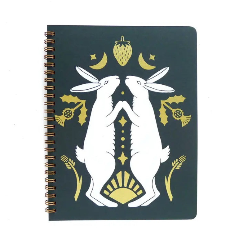 THISTLE RABBIT SPIRAL NOTEBOOK