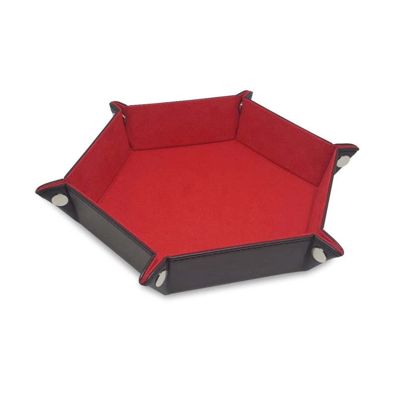 DICE TRAY LX RED HEXAGON