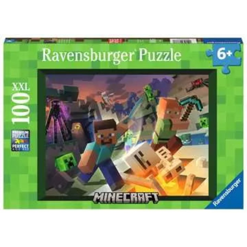 MINECRAFT MONSTER PUZZLE 100 PC XXL