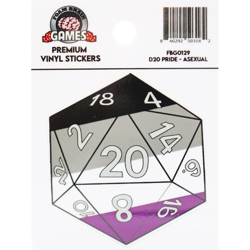 ASEXUAL D20 PRIDE STICKER