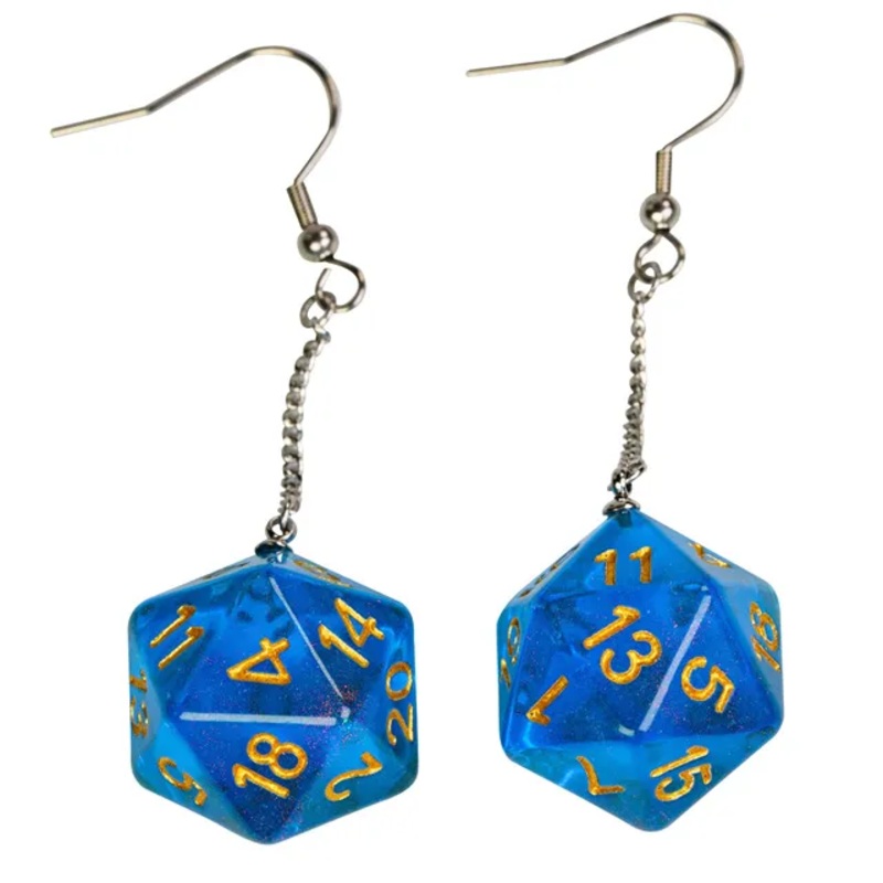 D20 AURORA EARRINGS DEEP BLUE