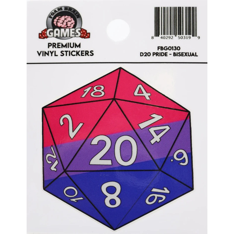 D20 STICKER BISEXUAL PRIDE