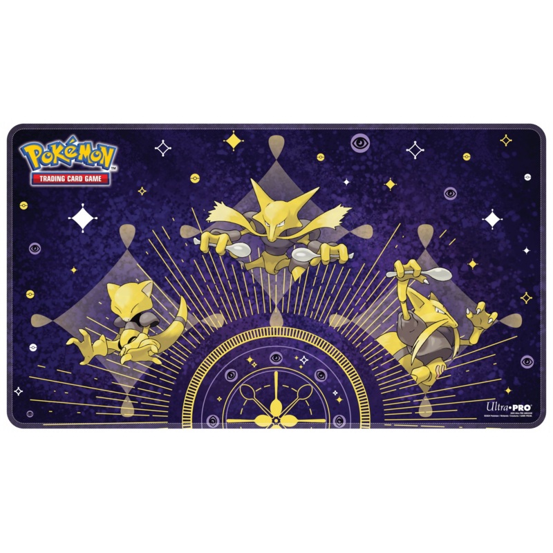 POKEMON ABRA EVOLUTIONS STITCHED PLAYMAT