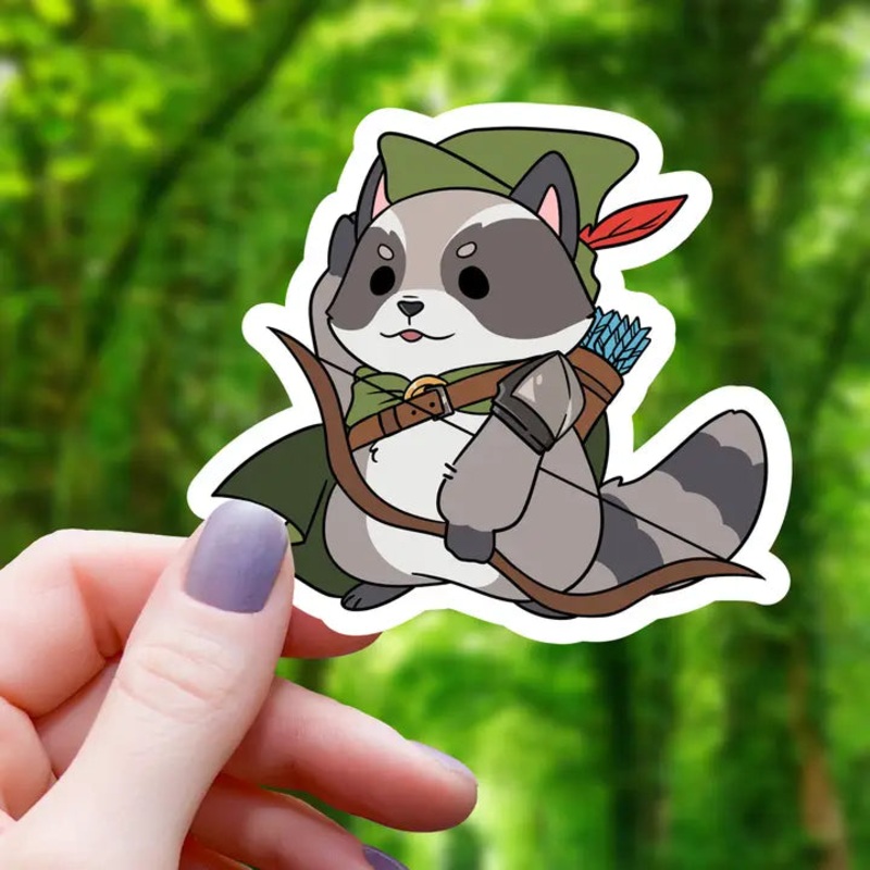 RACCOON RANGER CLASS RPG STICKER