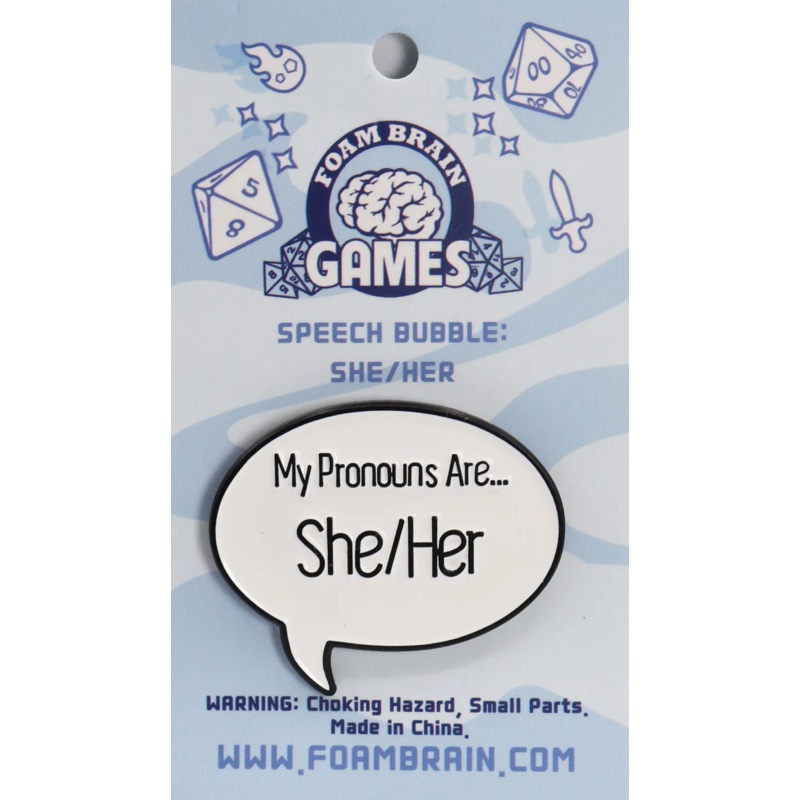 SHE/HER PRONOUN ENAMEL PIN