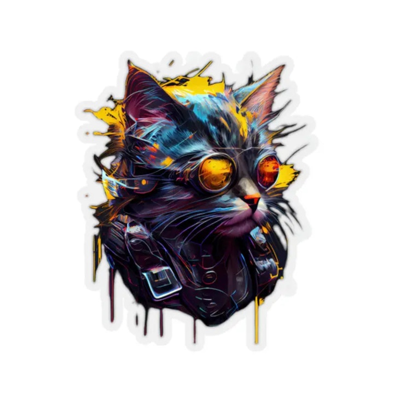CYBERPUNK CAT STICKER