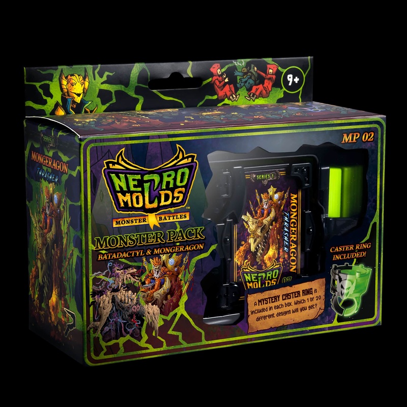 NECROMOLDS MONSTER PACK 2 BATDACTYL & MONGERAGON