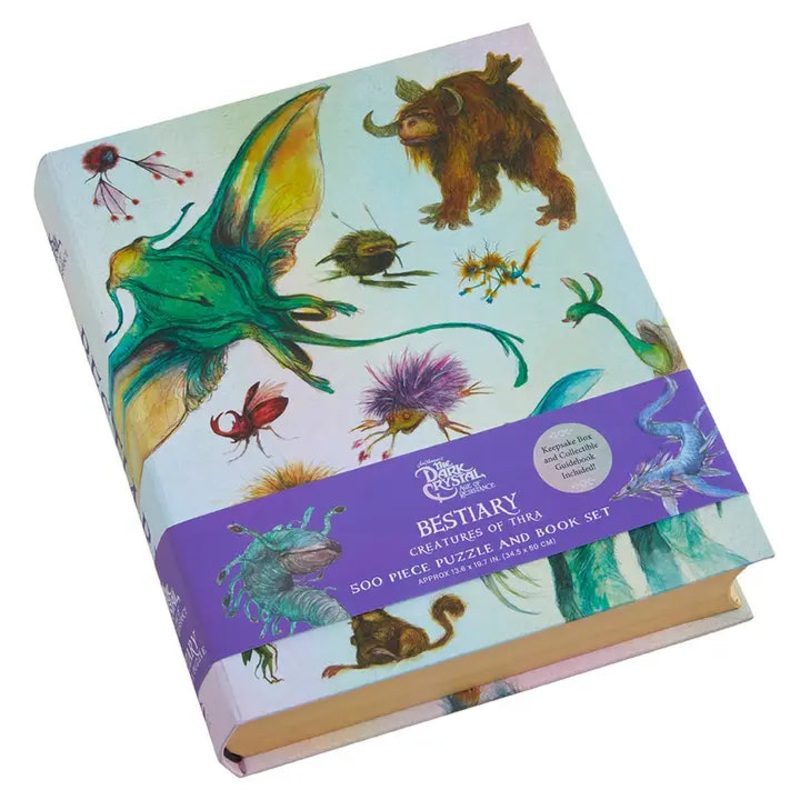 THE DARK CRYSTAL BESTIARY CREATURES OF THRA 500 PC PUZZLE AND BOOK SET