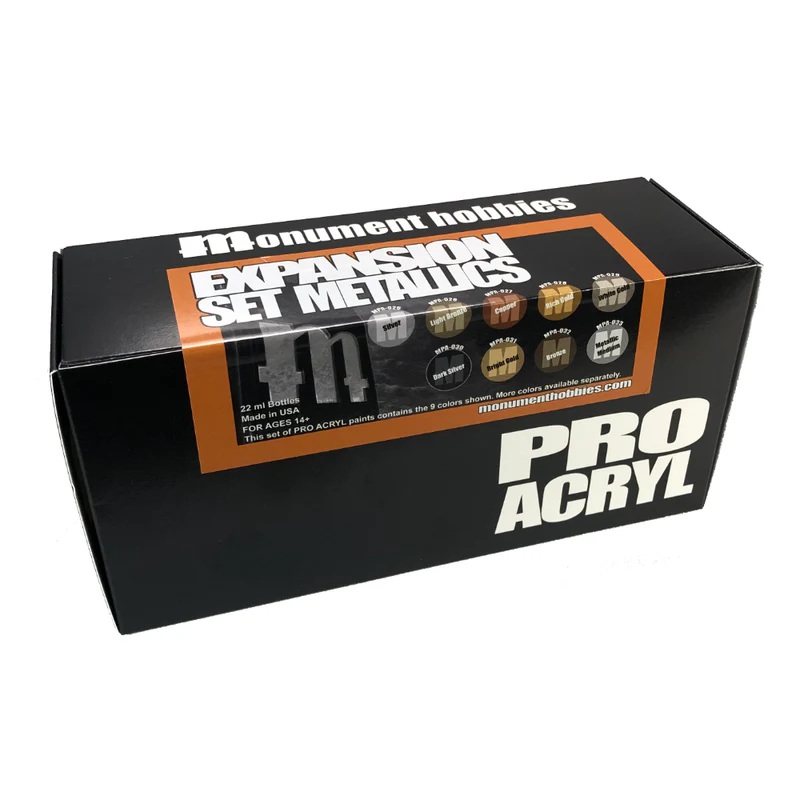 PRO-ACRYL METALLIC PAINT SET