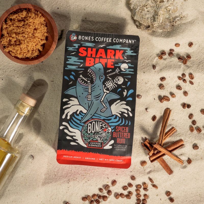 BONES COFFEE SHARK BITE 12OZ GROUND COFFEE