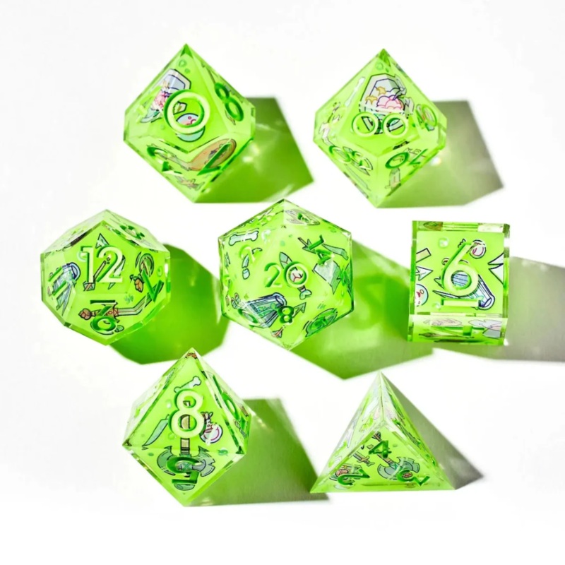 DISPEL DEATH BY OOZE ICONIC 7PC DICE SET