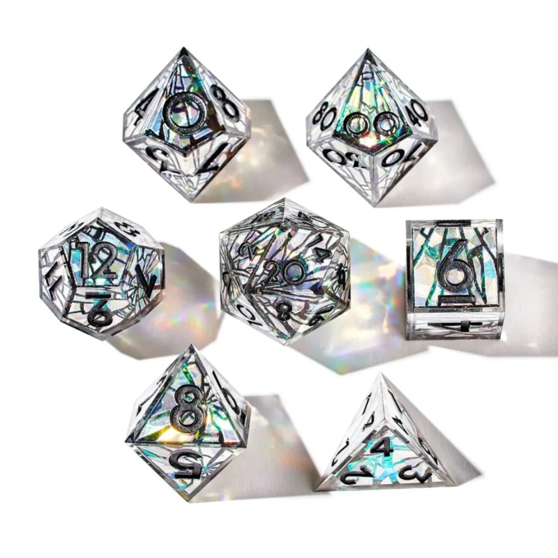 DISPEL HEART OF GLASS ICONIC 7PC DICE SET
