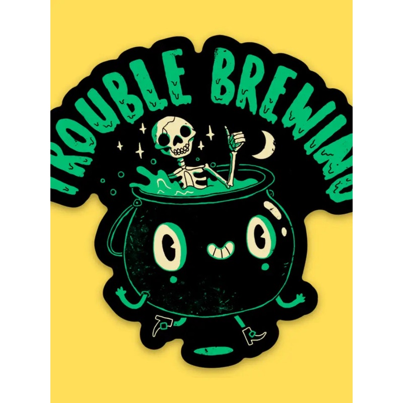 TROUBLE BREWING STICKER
