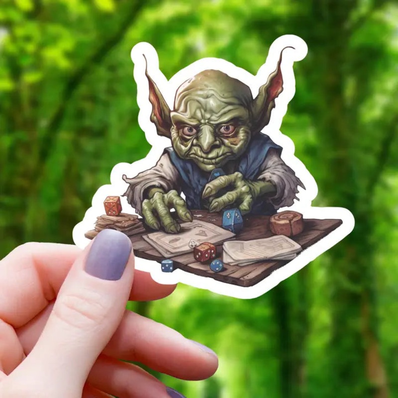 DICE GOBLIN RPG STICKER