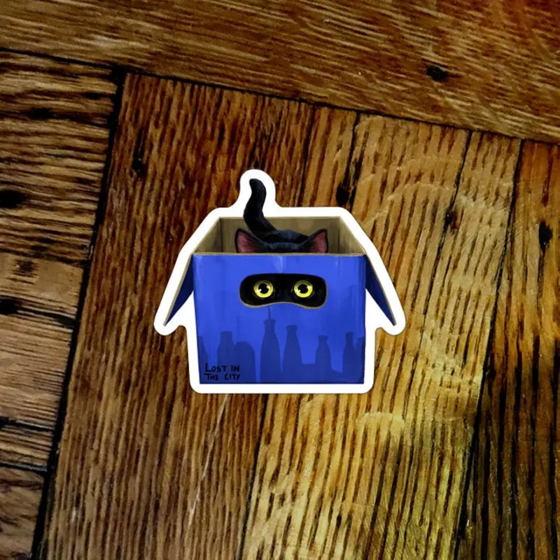 BODEGA CAT IN A BOX STICKER