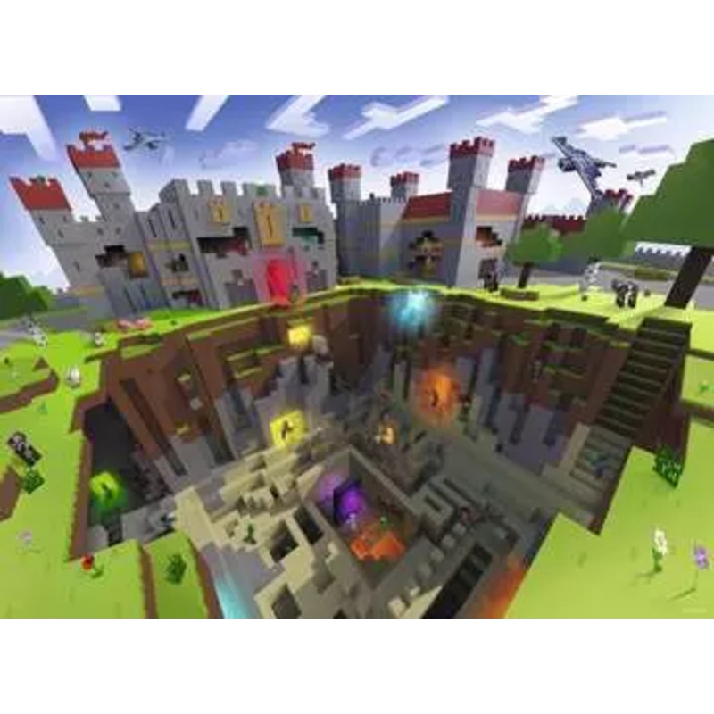 MINECRAFT CUTAWAY PUZZLE 300 PC