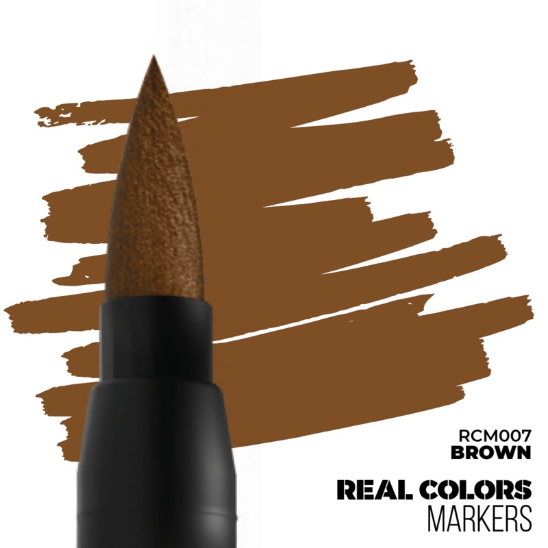REAL COLORS ACRYLIC PAINT MARKER BROWN