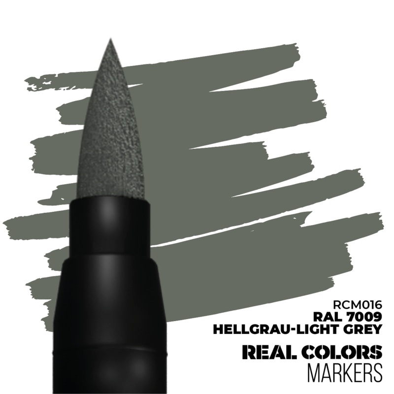 REAL COLORS ACRYLIC PAINT MARKER LIGHT GREY RAL7009