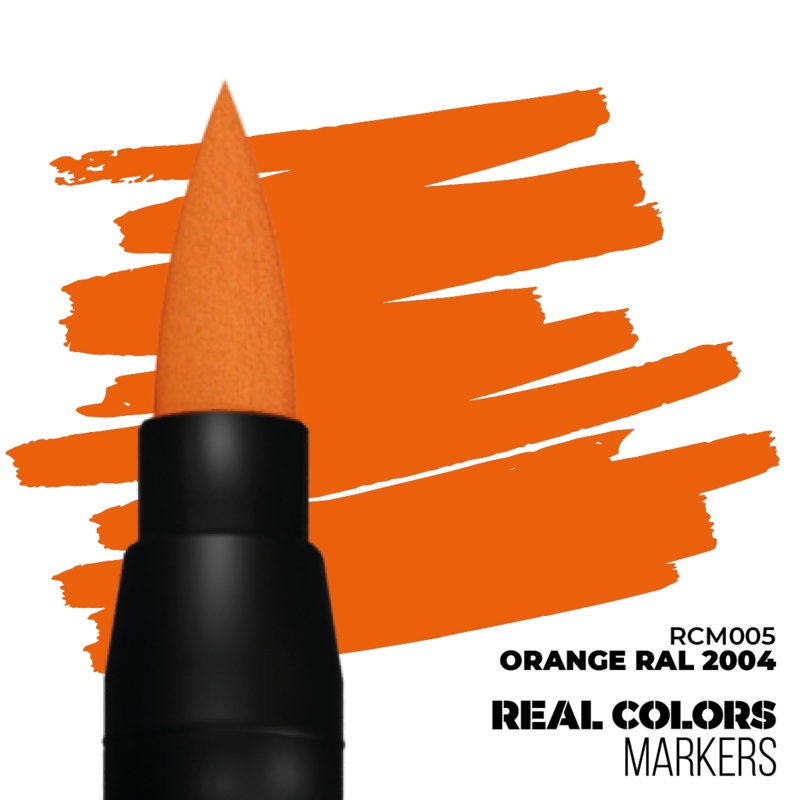 REAL COLORS ACRYLIC PAINT MARKER ORANGE RAL2004