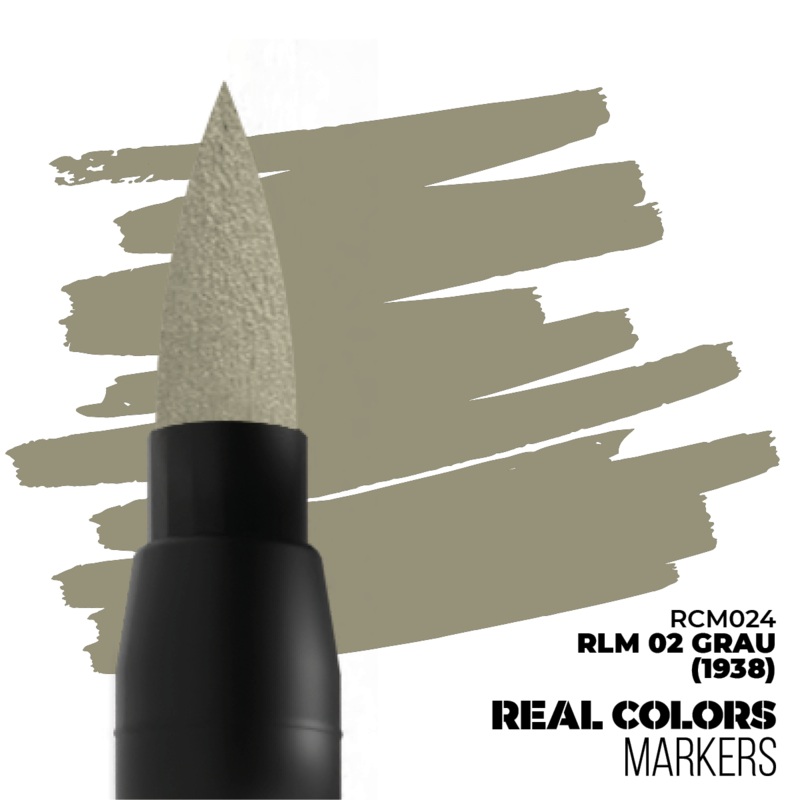 REAL COLORS ACRYLIC PAINT MARKER GREY 1938 RLM02