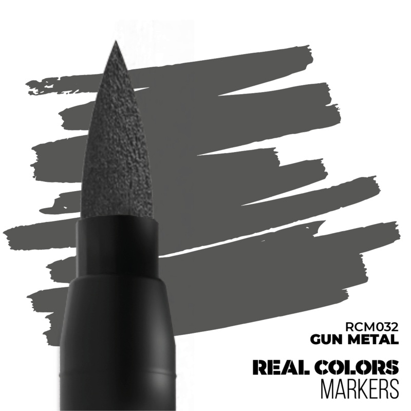 REAL COLORS ACRYLIC PAINT MARKER GUN METAL