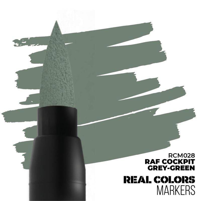 REAL COLORS ACRYLIC PAINT MARKER RAF COCKPIT GREY-GREEN