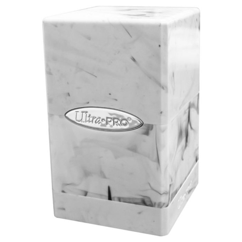 MARBLE BLACK/WHITE SATIN TOWER