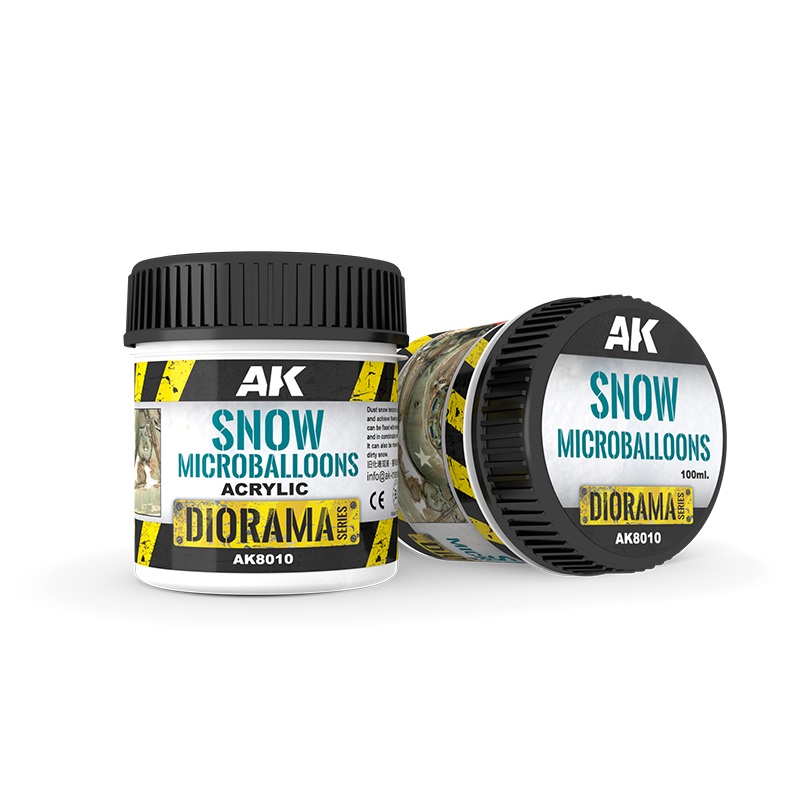 SNOW MICROBALLOONS POWDER TEXTURE ACRYLIC 100ML BOTTLE