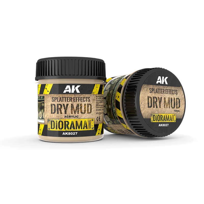 SPLATTER EFFECTS DRY MUD ACRYLIC 100ML BOTTLE