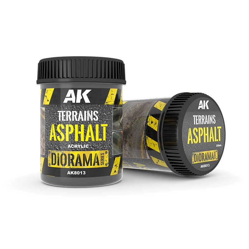 TERRAINS ASPHALT TEXTURE ACRYLIC 250ML BOTTLE