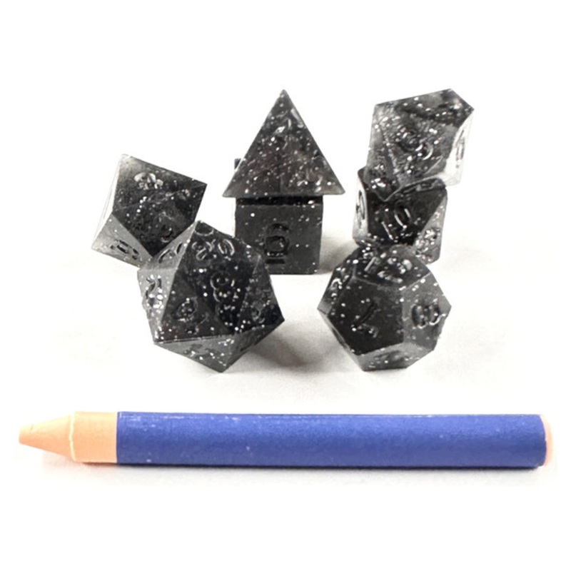 ADVANCED DICE & CRAYON: BLACK GLITTER