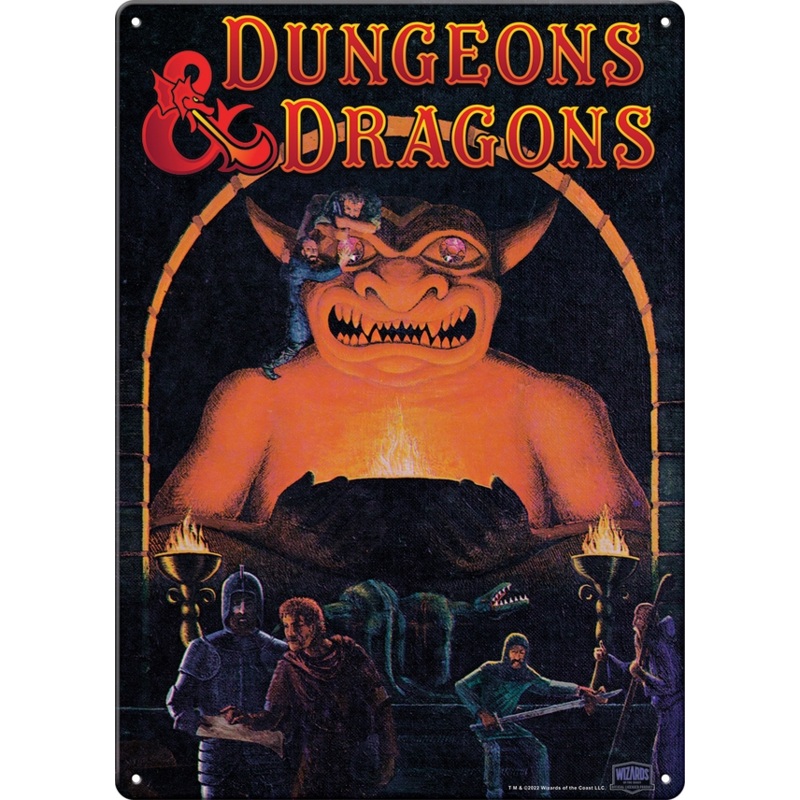 D&D PLAYER'S HANDBOOK METAL SIGN