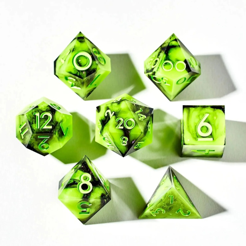 DISPEL NEON SMOKE 7PC DICE SET