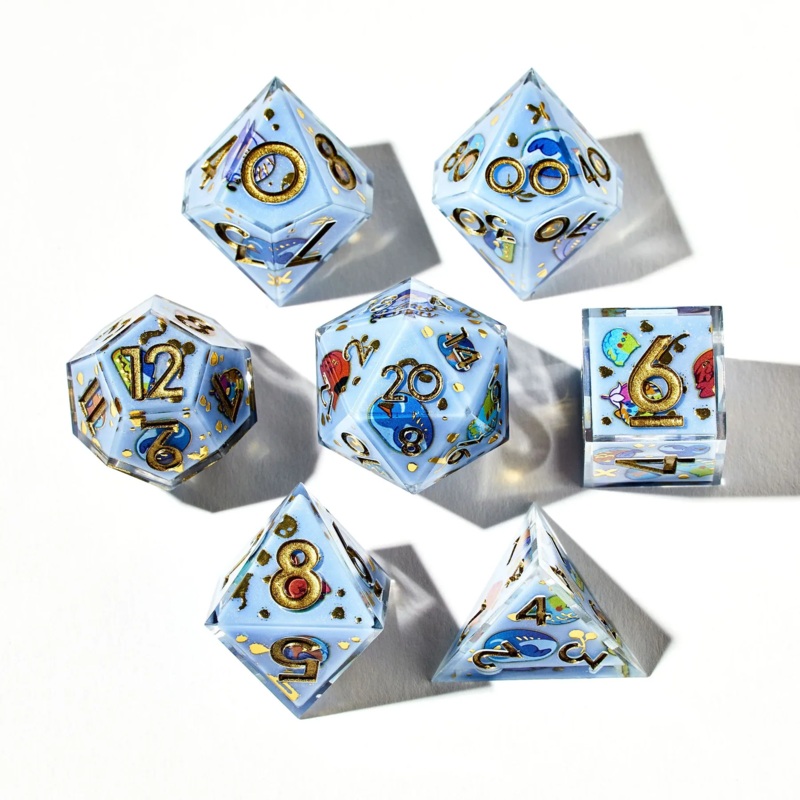 DISPEL ROUND BIRDS 7PC DICE SET