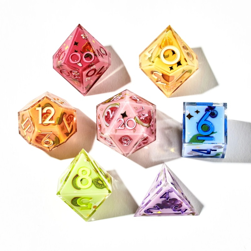 DISPEL FRUIT POP 7PC DICE SET