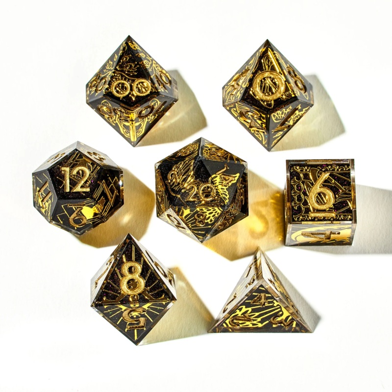 DISPEL GOLDEN COUNTRY 7PC DICE SET