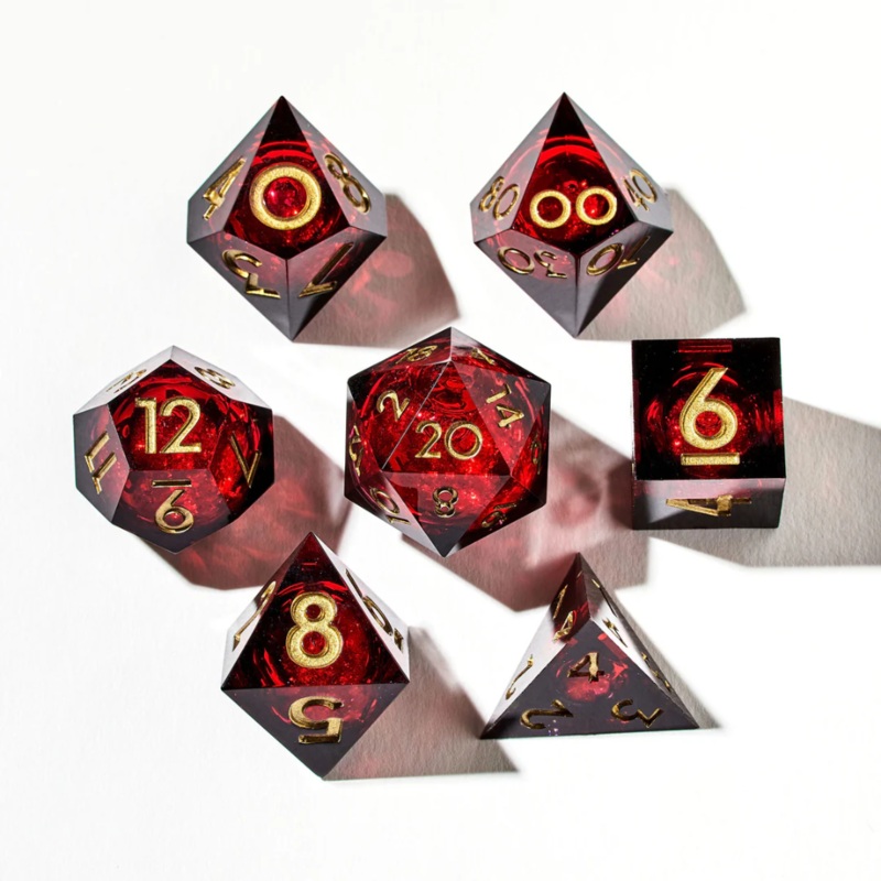 DISPEL VAMPIRIC KISS LIQUID CORE 7PC DICE SET