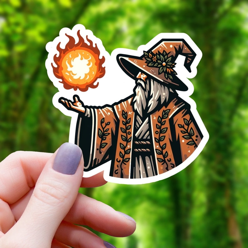 COTTAGECORE WIZARD STICKER